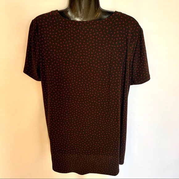 Anne Klein Blouse Pullover Round Neck SS Sz 0X NWT - Picture 4 of 5